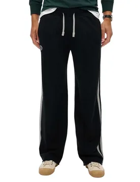 Pantalon De Survêtement Athletic Fivess Eclipse Navy / Bone White L - Superdry - FashionsVida