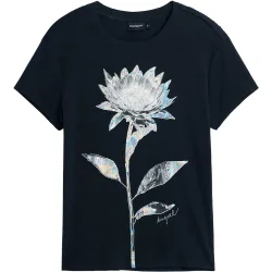 Camiseta de mujer estampada flor