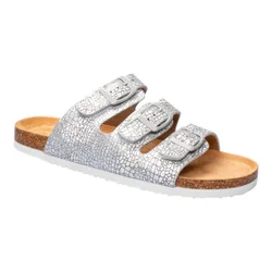 Bequem-Klettpantolette „Birgit“ grau 38 Damen