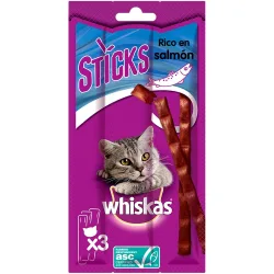 Snacks para gatos salmón 3 sticks x 6 g