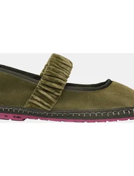 Merceditas de mujer en terciopelo - Flabelus - FashionsVida