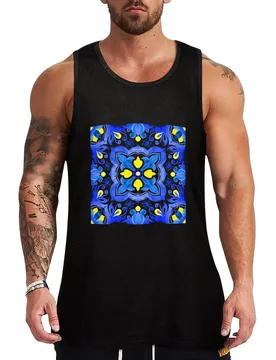 Portuguese azulejo tiles. Gorgeous patterns. Tank Top Work Outdoor Tank Top Durable Utility Sleeveless - Aliexpress - FashionsVida