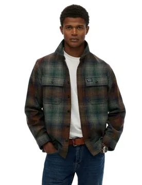 Camicia Overshirt Miller Western Ombre Bronze S