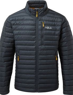 Warme Daunenjacke Microlight Jacket Beluga für Herren Größe S Grau
