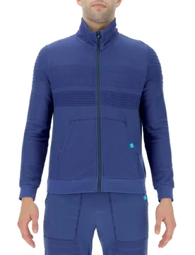 Sweat-shirt à Zip Natural Training Blue Dephts L - Uyn - FashionsVida