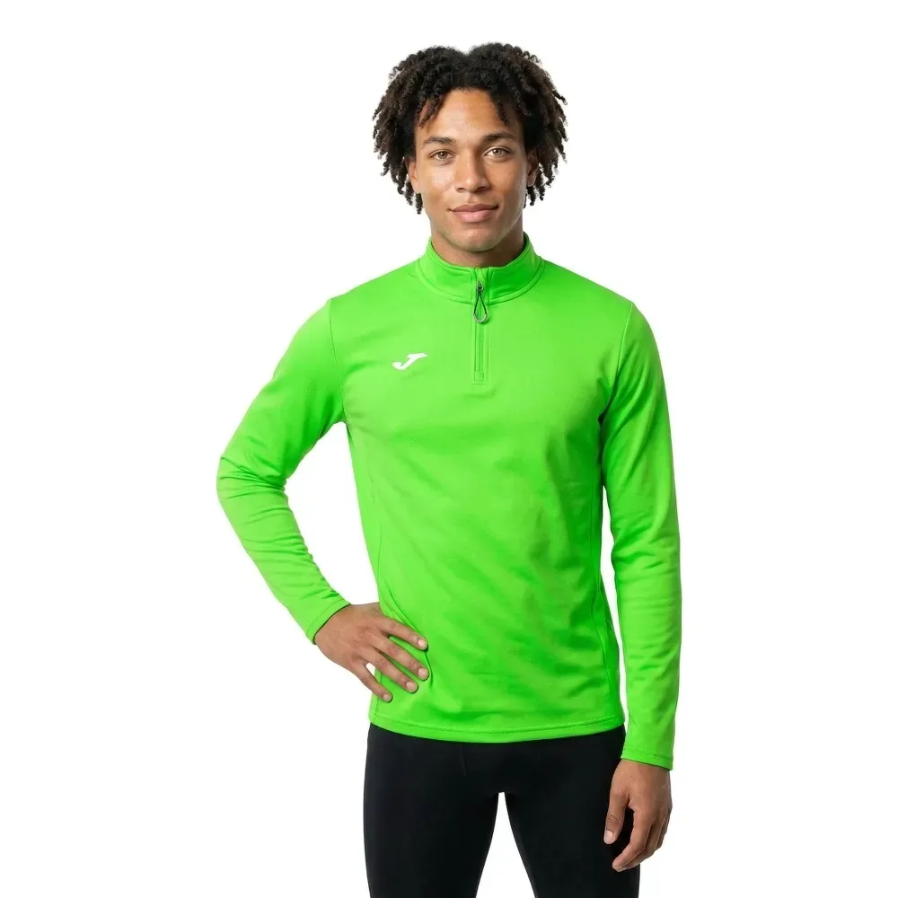Running Night Half Zip Fleece Fluor Green S Men - Joma - FashionsVida
