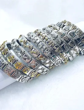 Fashion Cupid Eagle Bee Charms Italian Stainless Steel Bracelets for Men Women Daily Wear Gift Punk Style Jewelry Non fading - Aliexpress - FashionsVida
