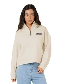 Sweat à Demi-zip Surf Puff Natural L