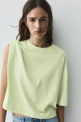 Short Sleeve Boxy T-Shirt (Size: )