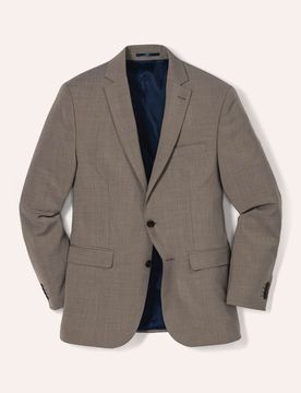 B-DYnamic-Anzug-Sakko, Regular Fit#normale Größen#schlanke Größen#untersetzte Größen, Farbe Beige, 29, 100% Schurwolle bi-elastisch Herren