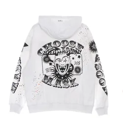 Felpa Leggera Cappuccio Uomo Choose Your Mask Hoodie White