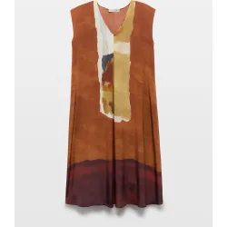 Vestido midi estampado