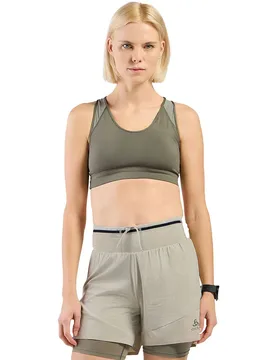 Soutien-gorge De Sport à Impact Moyen 131521 Vetiver / Agate Gray 90 - Odlo - FashionsVida