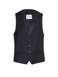 Gilet de costume slim fit bleu marine 58