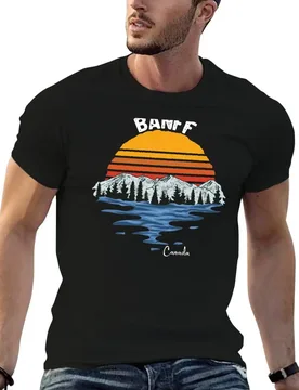 Banff Alberta Canada National Park T-Shirt Work Outdoor Short Sleeve Tee - Aliexpress - FashionsVida