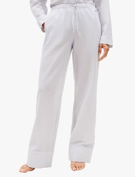 Pantalon de pyjama droit en maille gaufrée