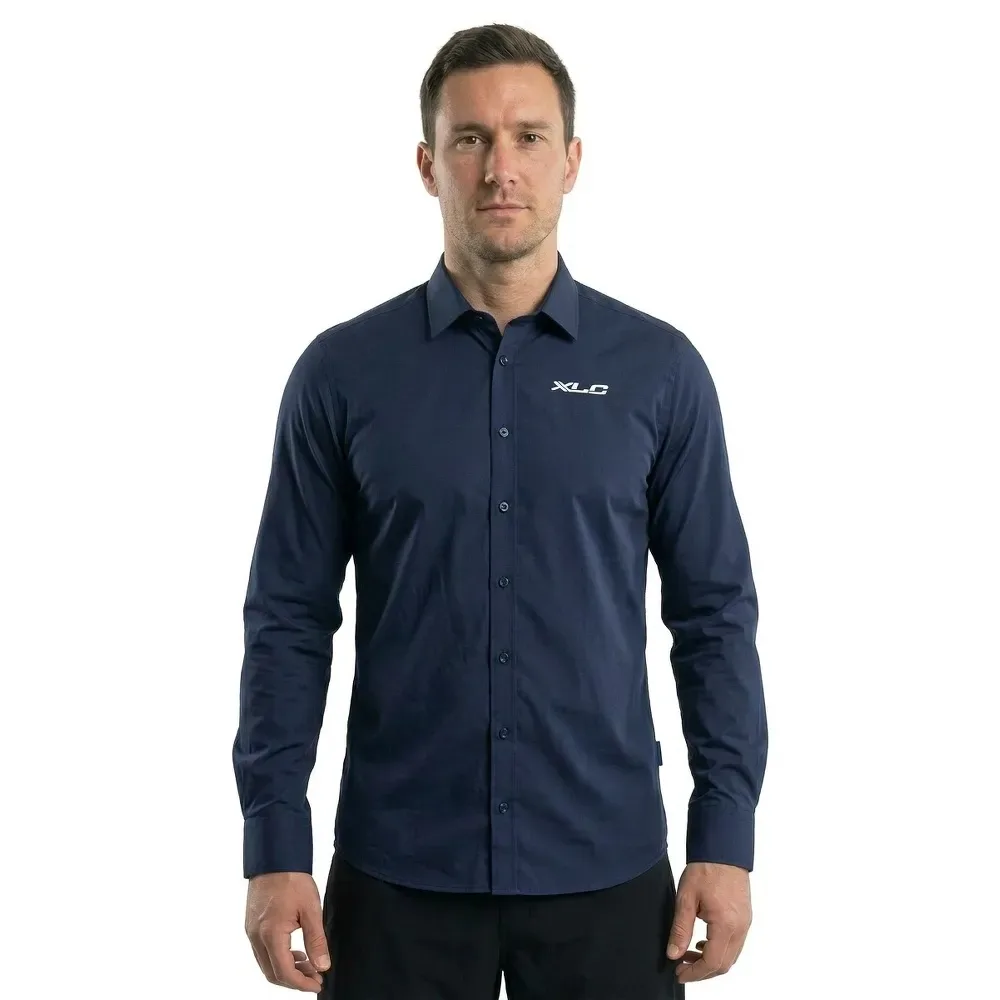 Camicia A Maniche Lunghe Ft-a13 Dark Blue - XLC - FashionsVida