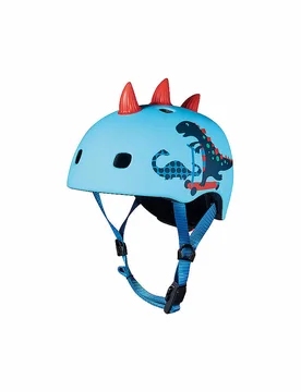 Kinder Scooter Helm Scootersaurus 3D V2 blau 48-53CM B - Micro - FashionsVida