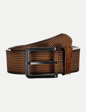 Geprägter Ledergürtel Braun 105