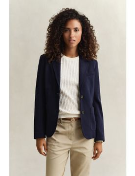 Para mujer. 4770330 Americana Slim Fit de piqué (34), Casual, Algodón, Clásico