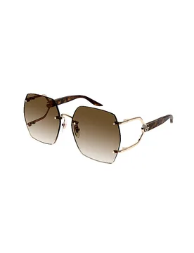 Gucci Lunettes de soleil GG156S or - Gucci - FashionsVida