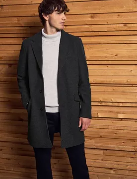 Street One Mantel in Woll-Optik male Grau