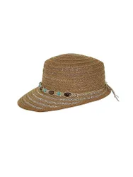 KUEBL Damen Strohschild camel W