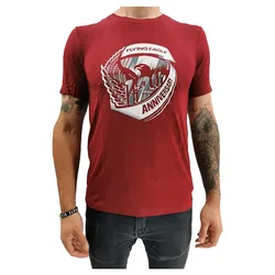 Flying T-shirt à Manches Courtes 12th Red / White S