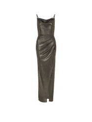 Vestido de noche verde oscuro 36