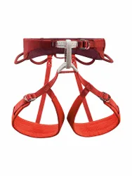 Arnés de escalada Adjama para hombre rojo oscuro L