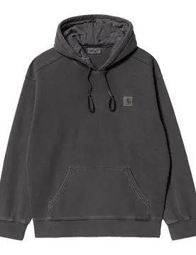 Hooded Nelson Sweatshirt Dark Grey S Herren - Carhartt WIP - FashionsVida
