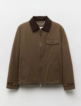 Cazadora de hombre combinada con pana - Emidio Tucci - FashionsVida