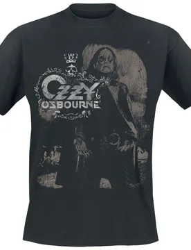 T-Shirt - Black Rain Tribute - M bis 3XL - für Männer - Größe XXL - schwarz - Lizenziertes Merchandise! - Männer - male - Ozzy Osbourne - FashionsVida