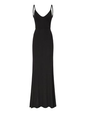 Vestito lungo con schiena aperta
