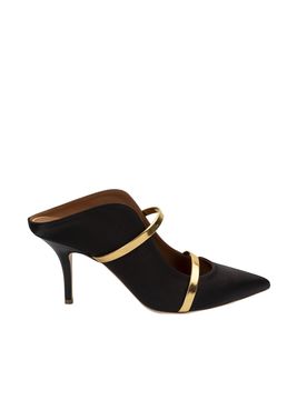 Mules Maureen 70mm color nere e oro
