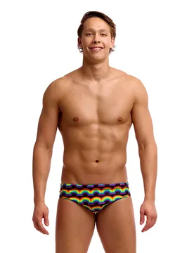 Fts035 Swimming Brief Rainbowie UK 34 Men - Funky Trunks - FashionsVida