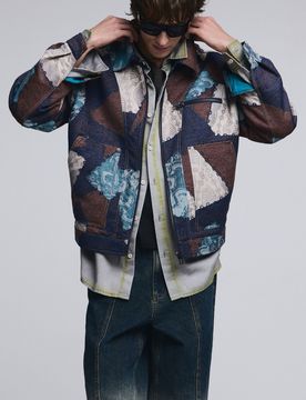 Chaqueta mosaico, Hombre, Poliester, S
