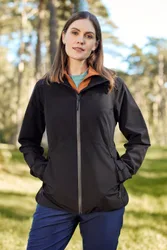 Vancouver II Womens Waterproof Jacket - Black - Black - Size: 20