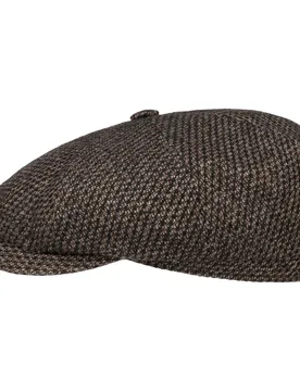 Hatteras Milbridge Wool Flat Cap by - beige - Size: M (56-57 cm) - Stetson - FashionsVida