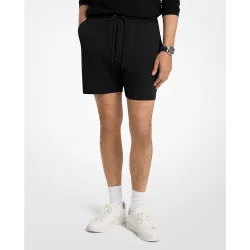 Bermuda de hombre de chándal algodón liso y bolsillo trasero