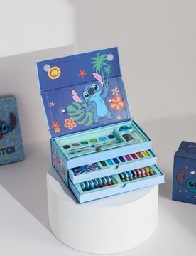 Set di articoli artistici in organizer 52 pack Stitch - blu