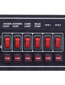 Horizontal Switches Panel Black One Size unisex - Plastimo - FashionsVida