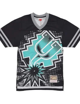 Casacca Football Americano Uomo Nba Big Face 7.0 Fashion Jersey Saaspu Black - Mitchell & Ness - FashionsVida