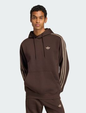 HOODIE 3 STRIPES M Aurora Coffee