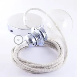 Cables Lampe Suspendue Pendel Pour Abat-jour Rn01 Diy 2 M Neutral / Chrome Plated One Size