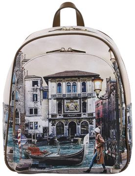 Zaino da donna in ecopelle e pelle con tasche multiple modello Yesbag