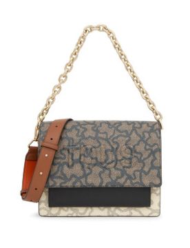 Para mujer. 2001799554 Bandolera M.audree Chain K Icon Beige-Ne gris (OSFA), Casual, Poliuretano