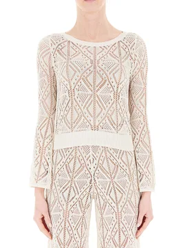 Maglia traforata LIU JEANS PANNA M - Liu jo - FashionsVida