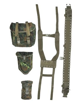 Bundeswehr Tragesatz 5-teilig gebraucht flecktarn Default Title adult