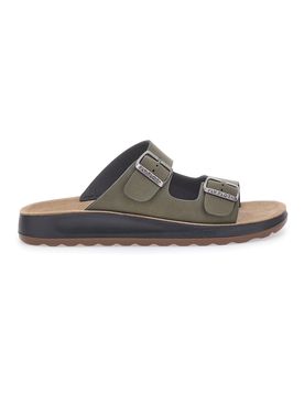 Sandali kaki con doppia fibbia 781714C 44
